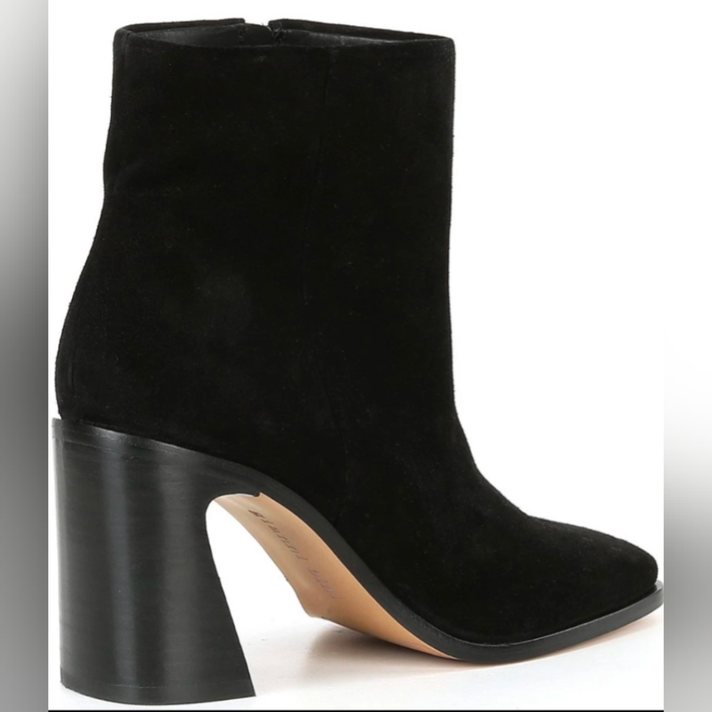 Gianni BiniClayton Suede Square Toe Block Heel Booties